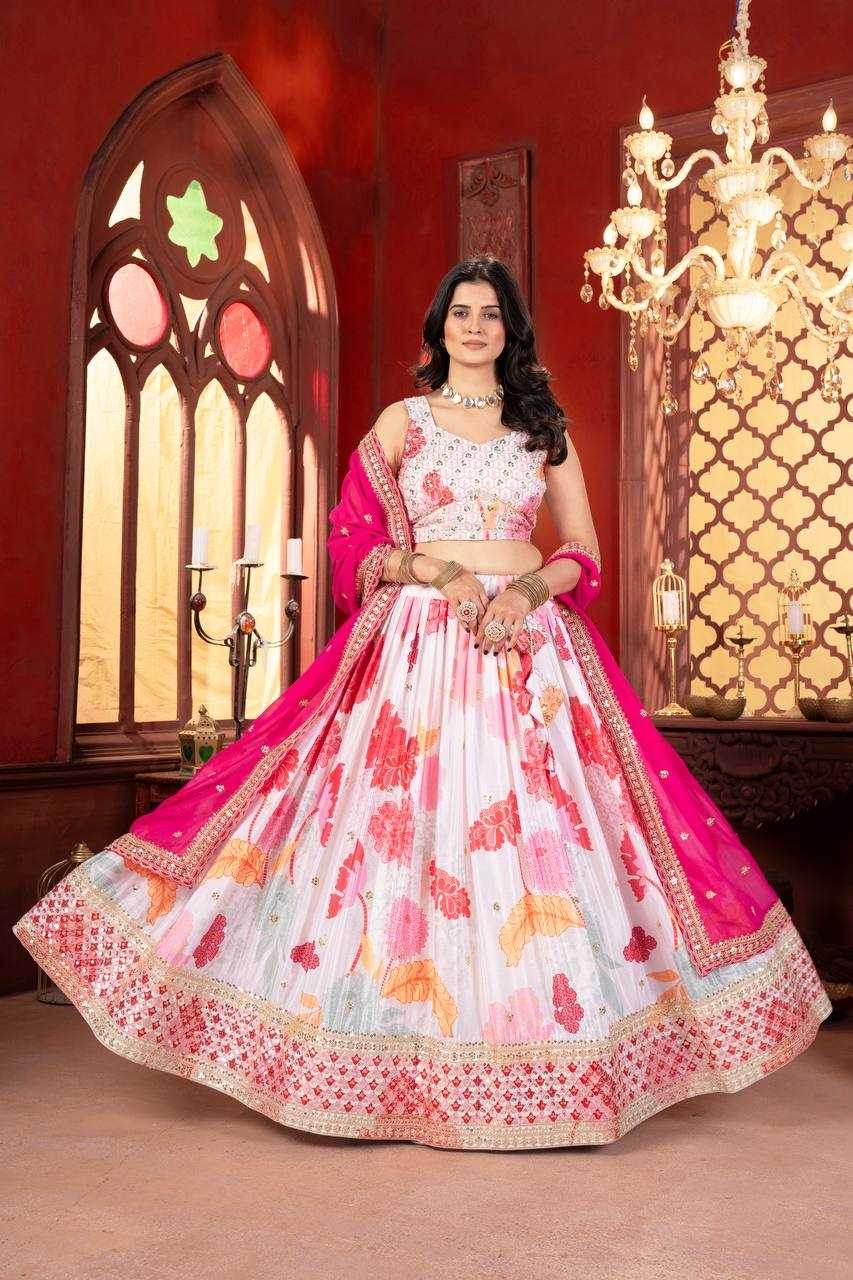 Chinon Embroidered Sequins Lehenga - MYLUXURY LANE ENTERPRISE